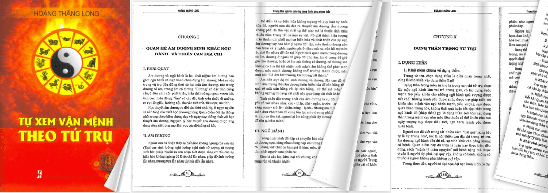 Sách Tự xem vận mệnh theo Tứ trụ - tác giả Hoàng Thăng Long