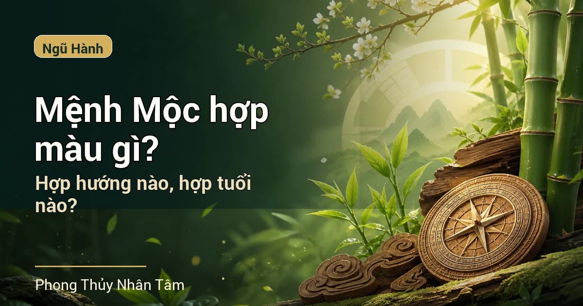 Mệnh Mộc hợp màu gì, hợp hướng nào, hợp tuổi nào?