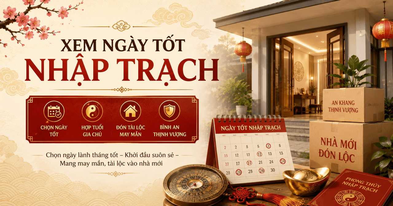 Xem ngày tốt nhập trạch: Chọn ngày vào nhà mới cần lưu ý gì?